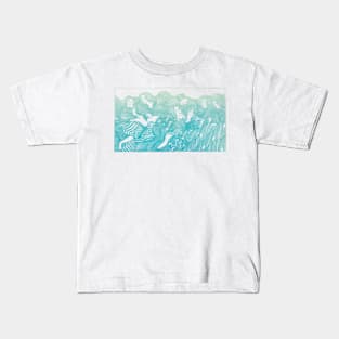 Hair Sea In Sky Kids T-Shirt